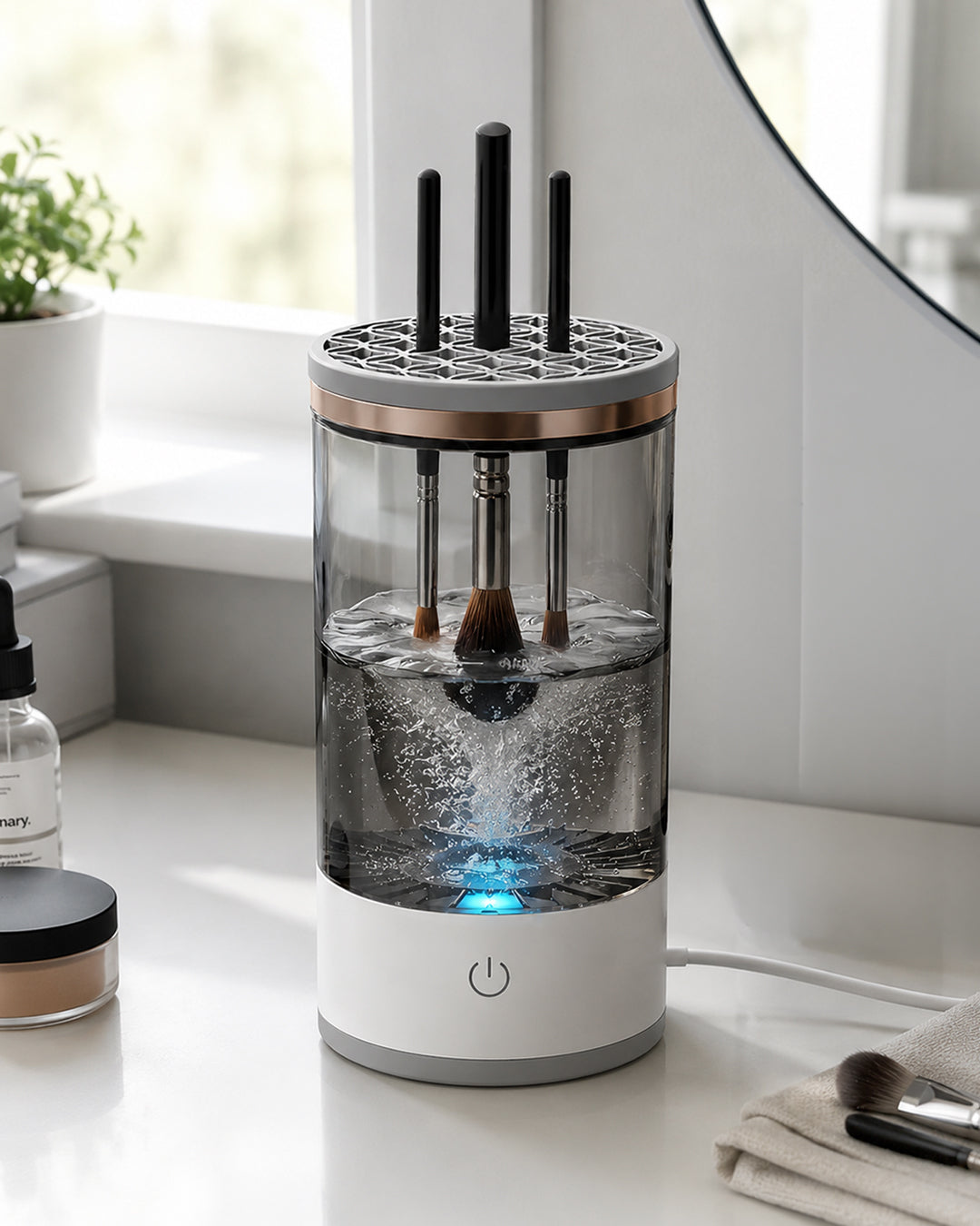 Limpiador eléctrico de brochas