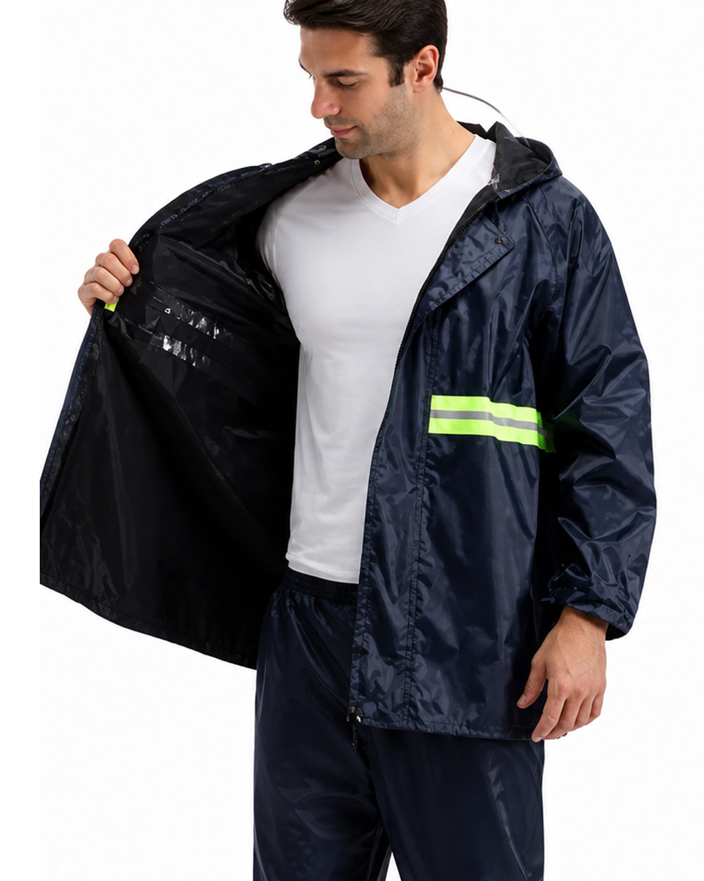 Traje impermeable reflectivo