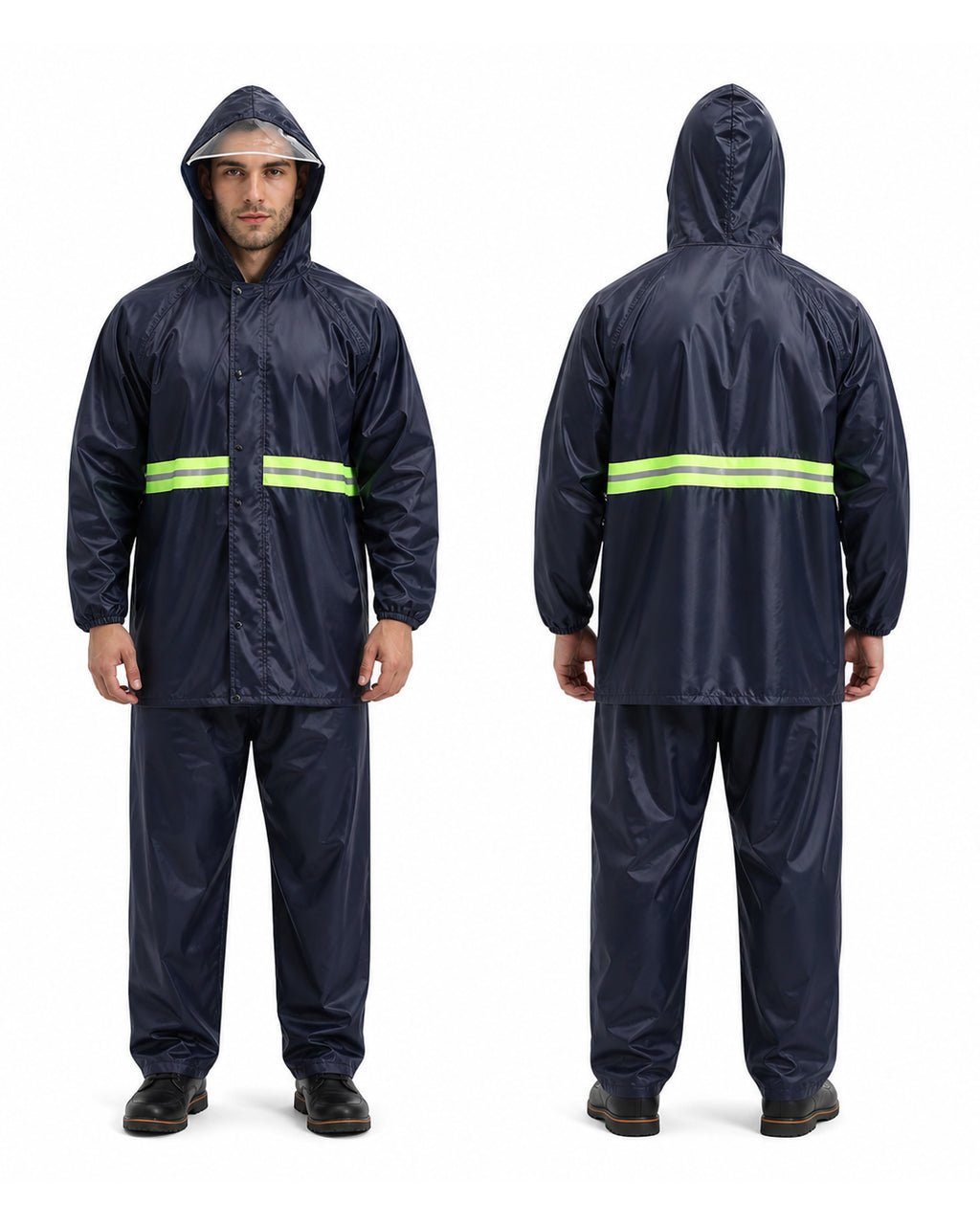 Traje impermeable reflectivo