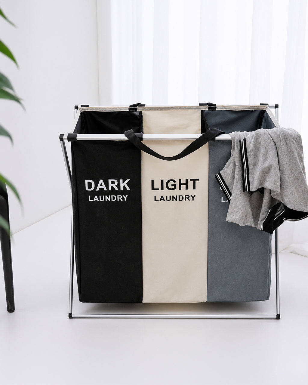 Organizador de ropa sucia 3 compartimentos